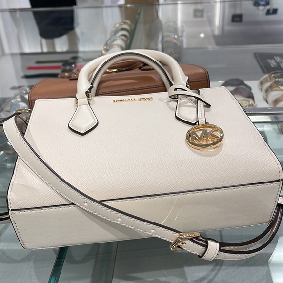 Michael Kors Sheila Small Center Zip Satchel Shoulder Crossbody Bag Non Leather - Picture 16 of 16